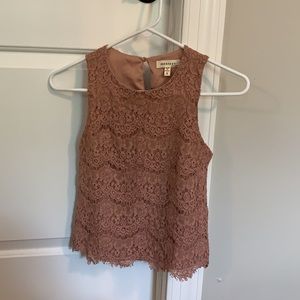Size Small Pink Lace Tank